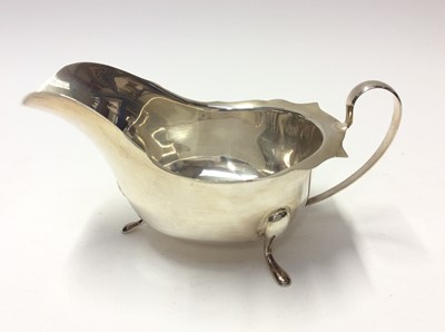 Lot 562 - 1930s silver sauce boat