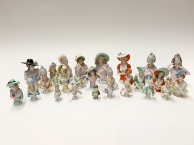 Lot 209 - Collection of continental porcelain half dolls