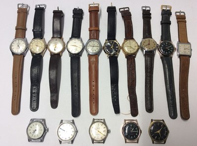 Lot 573 - Group fifteen vintage wristwatches