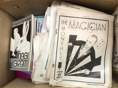 Lot 880 - Three boxes of Magic Magazines including The Gen, The Magic Wand, The Magicram etc.