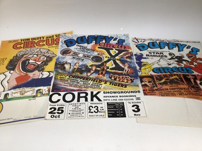 Lot 875 - Circus Posters (x75) including Bertram Mills, Carters, Duffy's, Vegas and others.