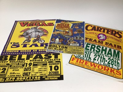Lot 875 - Circus Posters (x75) including Bertram Mills, Carters, Duffy's, Vegas and others.