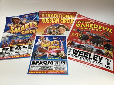 Lot 875 - Circus Posters (x75) including Bertram Mills, Carters, Duffy's, Vegas and others.