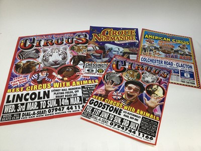 Lot 876 - Circus Posters (x75) including Circus Vegas, Russian Circus, Santus Circus and others.