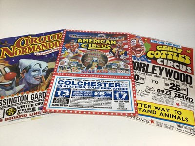 Lot 876 - Circus Posters (x75) including Circus Vegas, Russian Circus, Santus Circus and others.