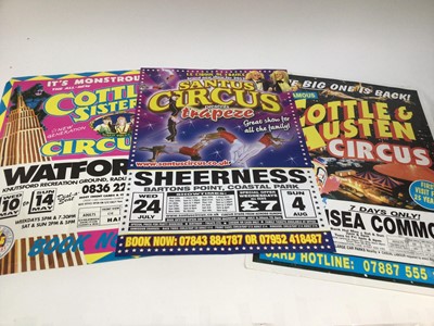 Lot 876 - Circus Posters (x75) including Circus Vegas, Russian Circus, Santus Circus and others.
