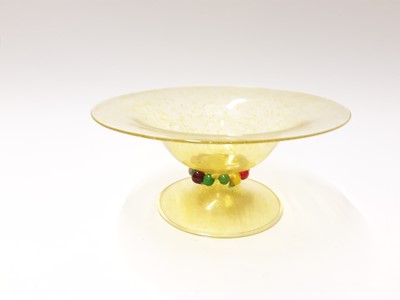 Lot 367 - Selection of Murano Venitian yellow glassware including pedestal bowl - 22 pieces