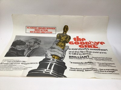 Lot 816 - Film Posters Original British Quad size, Mr Billion and The Goodbye Girl both printed by Lonsdale & Bartholomew