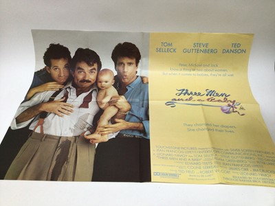 Lot 832 - Film Posters Original large size Three Men and a Baby and Hugo the Hippo