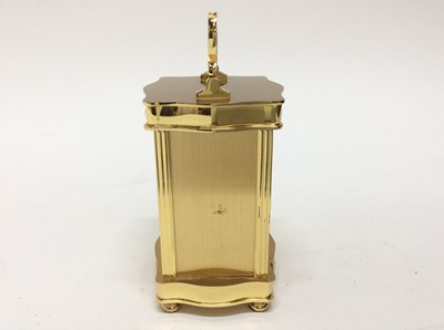 Lot 134 - Good Quality Contemporary brass carriage clock by London Clock Co