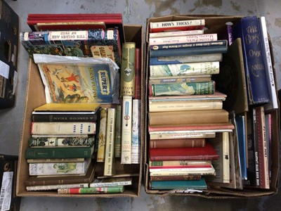 Lot 844 - Two boxes of books, rare and collectable childrens