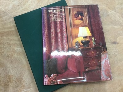 Lot 847 - Box of books, auction catalogues etc, including Christie's work of art from the Bute Collection, also Christie's Codex Leicesger, Sotherby's Arts from the Beatty Collection, fine copy of Sotherby's...