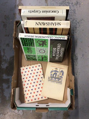 Lot 851 - One box of books, relating to antique rugs and carpets