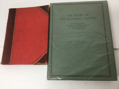 Lot 868 - The story of the Football League (1888-1938), 1938 first edition, together with List of Internationals Players 1872-1932. (2)