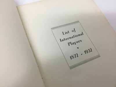 Lot 868 - The story of the Football League (1888-1938), 1938 first edition, together with List of Internationals Players 1872-1932. (2)