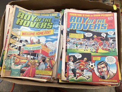 Lot 879 - Selection of Football magazines and annuals, mostly 1970's and 1980's period, including Roy of the Rovers, Shoot! and others (qty)