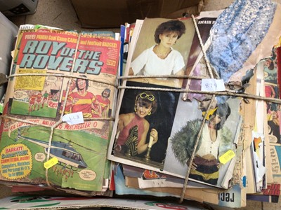 Lot 879 - Selection of Football magazines and annuals, mostly 1970's and 1980's period, including Roy of the Rovers, Shoot! and others (qty)