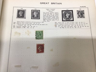 Lot 900 - Stamps in Three  albums, World Selection including GV1 issues mint and used, large World Wide Stamp album