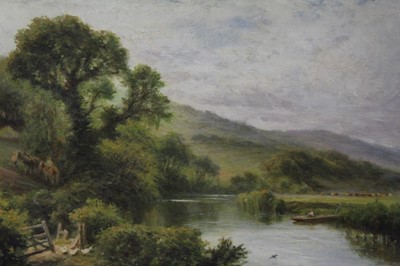 Lot 1262 - L. Richards (Daniel Sherrin) oil on canvas - Landscape