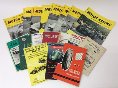 Lot 1236 - Collection of nine 1950's - 1970's Motor Racing programmes and tickets, to include, 1960 British Grand Prix, 1962 RAC Tourist Trophy Race at Goodwood, 1961 British Empire Trophy at Silverstone, 195...