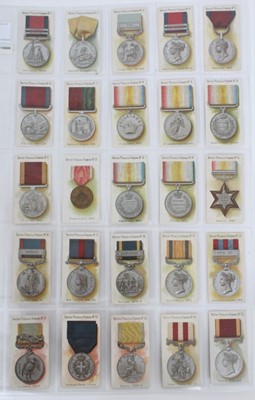 Lot 4 - Cigarette cards - Taddy 1912 British Medals & Ribbons. Complete set of 50.