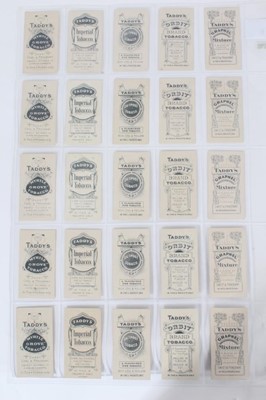 Lot 6 - Cigarette cards - Taddy 1912. Orders of Chivalry (Second series). Various backs. Complete set of 25.
