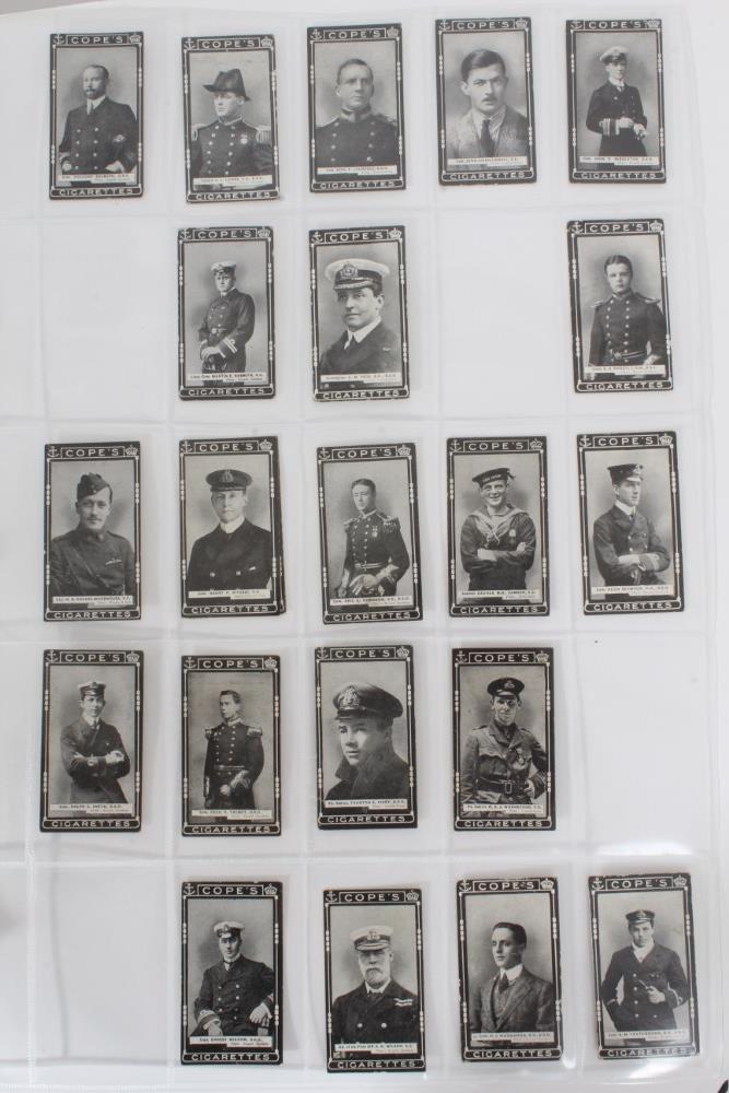 Cope Bros VC & DSO Naval & Flying Heroes; Numbered - Type Cards/Odds 1917 