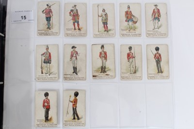 Lot 15 - Cigarette cards - W & F Faulkner 1899. Grenadier Guards. Complete set of 12.