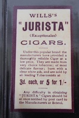 Lot 16 - Cigarette cards - W D & H O Wills Ltd (1893) Advertisement Card. Sailor on Deck.
