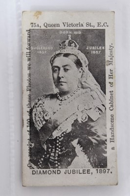Lot 17 - Cigarette cards - Alex Jones & Co. Diamond Jubilee 1897. Single card issue.