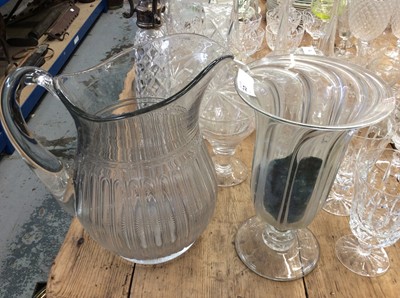 Lot 70 - Large collection of assorted cut glassware to include wine glasses and other items (qty)