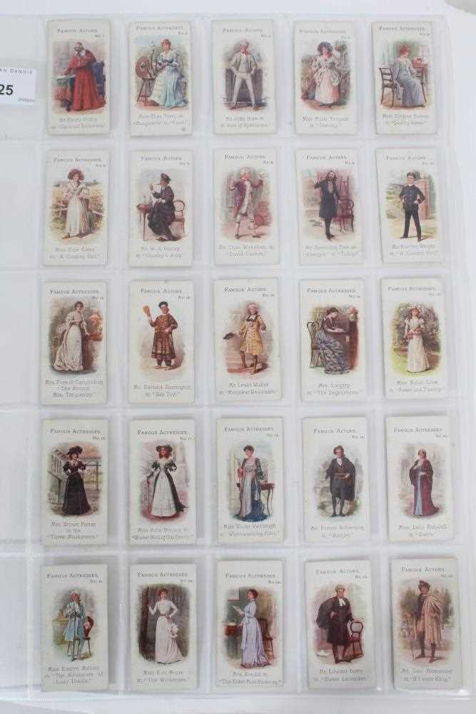 Lot 25 - Cigarette cards - Taddy 1903. Famous Actors?Famous Actresses. Complete set of 25.