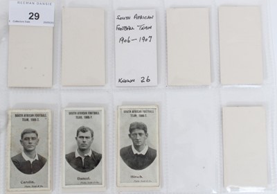 Lot 29 - Cigarette cards - Taddy 1906. 14/26 South African Football Team 1906-7.