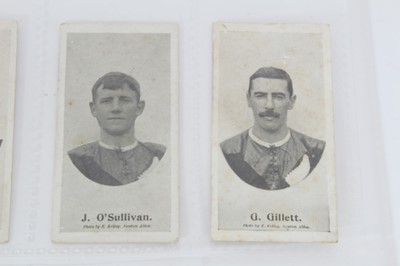 Lot 30 - Cigarette cards - Taddy (Myrtle Grove back) 1906. 7 Footballers New Zealand/United Kingdom.