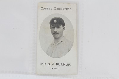 Lot 31 - Cigarette cards - Taddy 1907. 6 different County Cricketers.