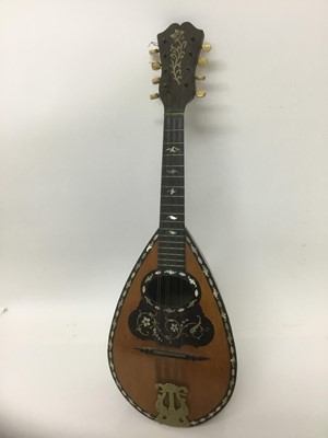 Lot 1127 - Italian barrel backed mandolin