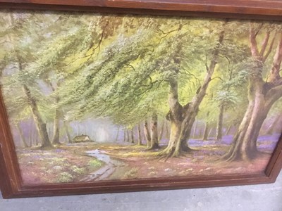 Lot 238 - H Sinclair Jackson, watercolour landscape oval, and collection of decorative pictures and prints