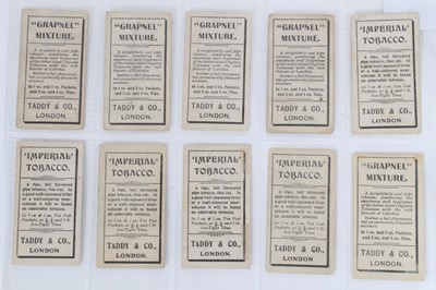 Lot 32 - Cigarette cards - Taddy 1907. 9 different, Prominent Footballers - Football Association Officials.