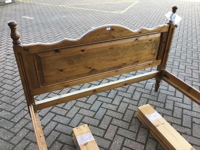 Lot 12 - Pine king size bed frame