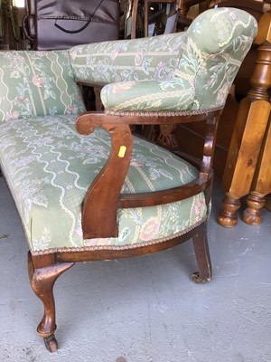 Lot 16 - Edwardian mahogany chaise