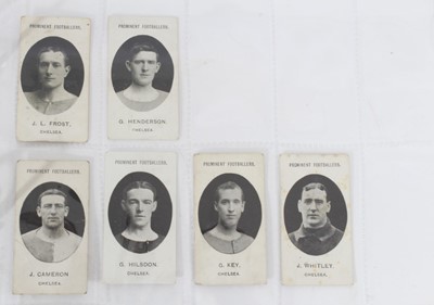 Lot 35 - Cigarette cards - Taddy 1907/8. Prominent Footballers - Chelsea, 13 different players.