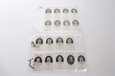 Lot 36 - Cigarette cards - Taddy 1907/8. Prominent Footballers - Fulham, 17 different cards.
