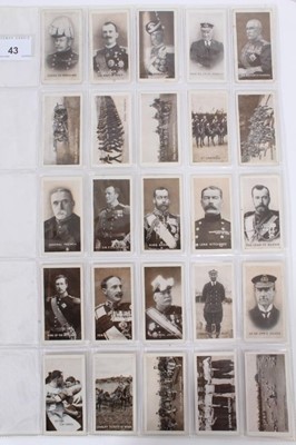 Lot 43 - Cigarette cards - W & M Taylor 1915. War Series (Tipperary Cigarettes). Complete set of 25.