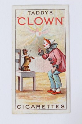 Lot 44 - Cigarette cards - Taddy (Unissued) Clowns & Circus Artists. Complete set of 20 cards , together with a letter of authentication dated 19 August 2011, signed by Mr M A  Murray of Murray Cards (Inter...