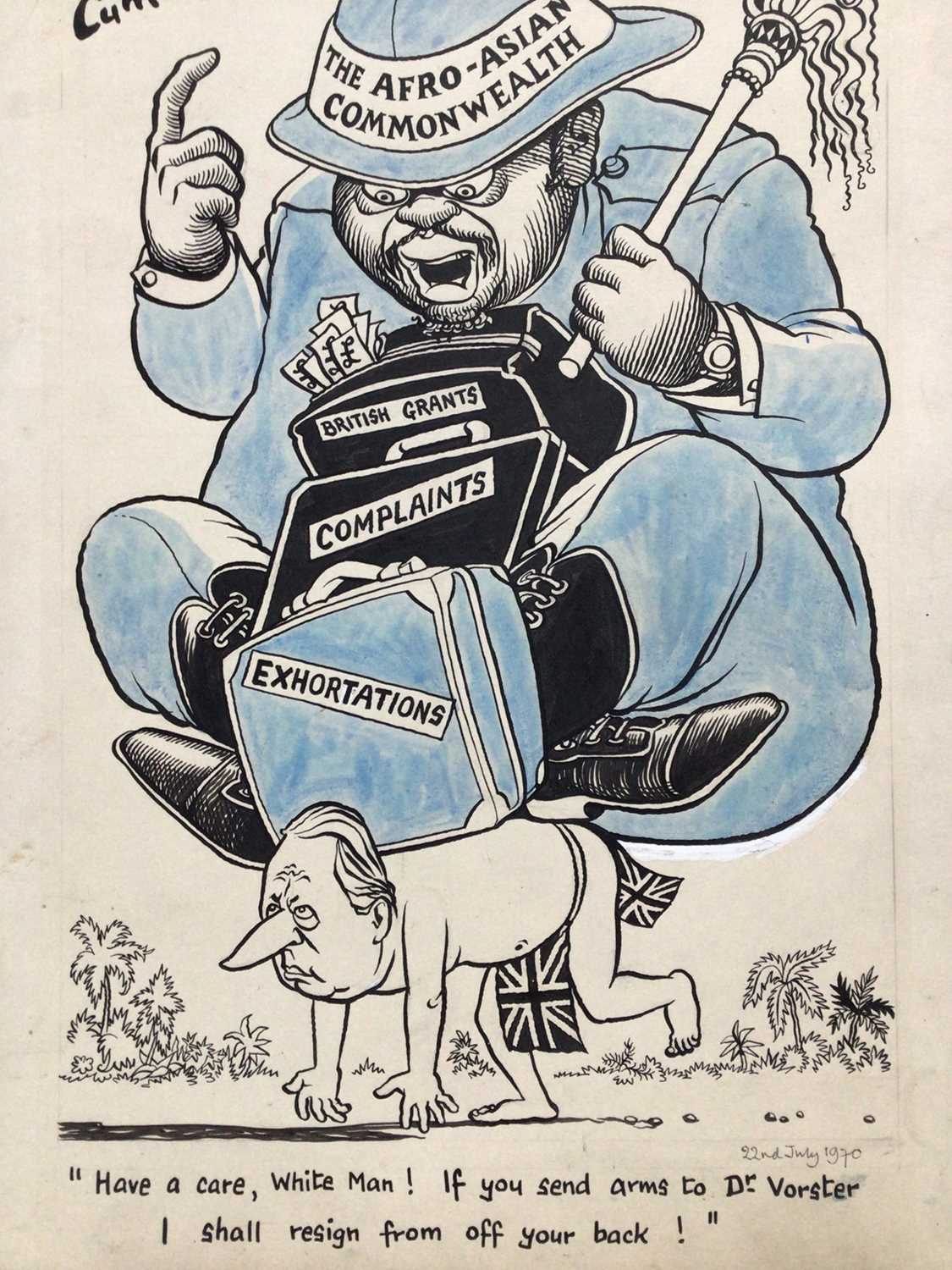 Lot 54 - Michael Cummings original political cartoon