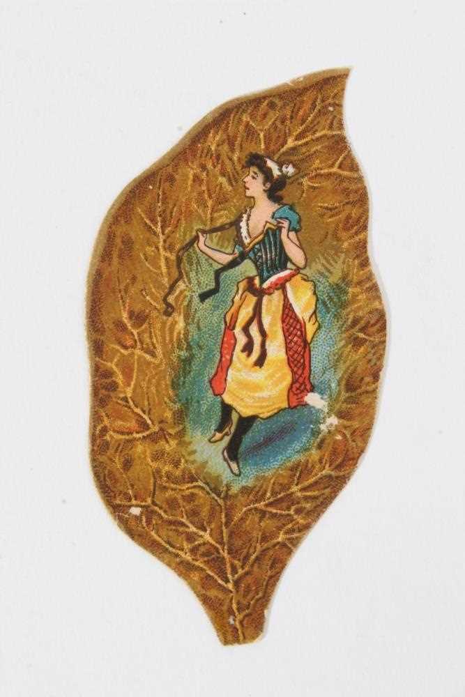 Lot 54 - Cigarette card - William Clark & Son 1898. "Tobacco Leaf Girls". Single card - Girl in a long dress.