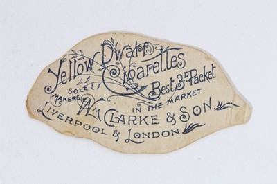 Lot 55 - Cigarette card - William Clark & Son 1898. "Tobacco Leaf Girls". Single card - Girl in blue tights.
