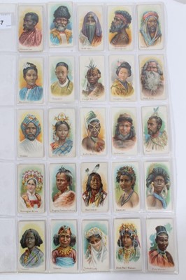 Lot 57 - Cigarette cards - Taddy 1899. Natives of the World. Complete set of 25.