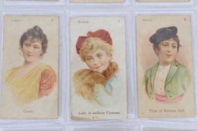 Lot 60 - Cigarette cards - W D & H O Wills 1895. 21/25 National Costumes.