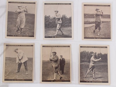 Lot 68 - Cigarette cards - W A Churchman 1927. Famous Golfers A Series (Large cards) . Complete set of 25.